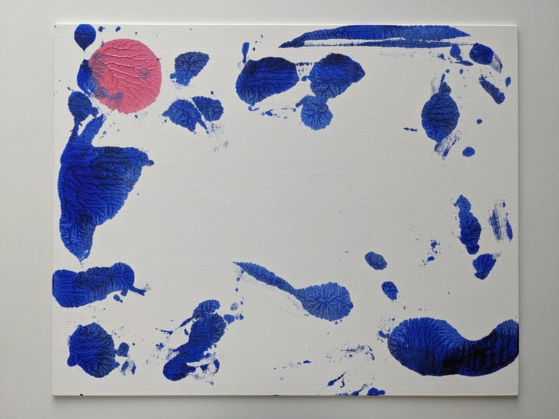 Painting 107, “Remember ink”, view 1