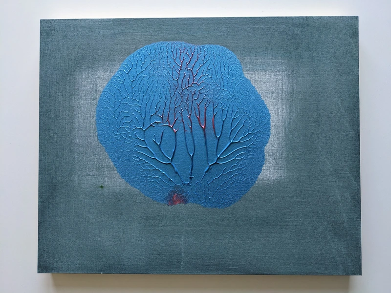 Painting 111, “Blue cabbage”, view 1