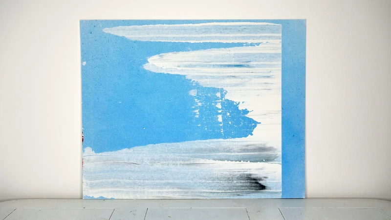 Painting 12, “White flow on Malibu”, view 1