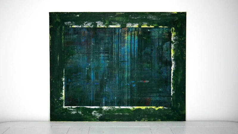 Painting 15, “Dark green window”, view 1