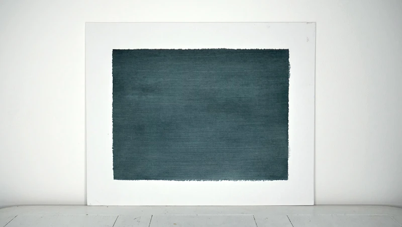 Painting 26, “Limed spruce on pure white”, view 1