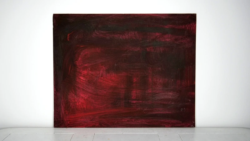 Painting 27, “Burnt umber in black”, view 1