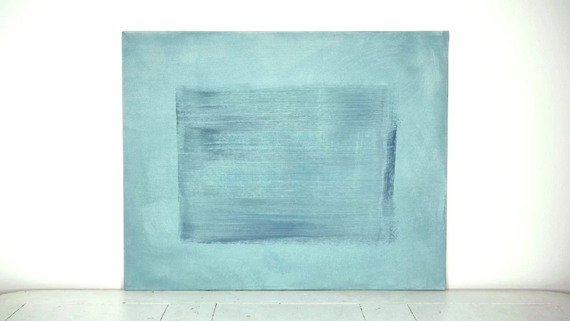 Painting 31, “Slate grey on juniper”, view 1
