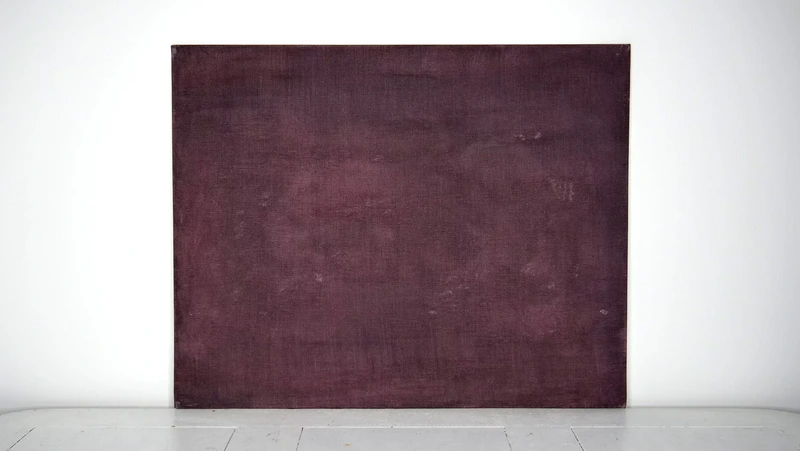 Painting 32, “Woody maroon”, view 1