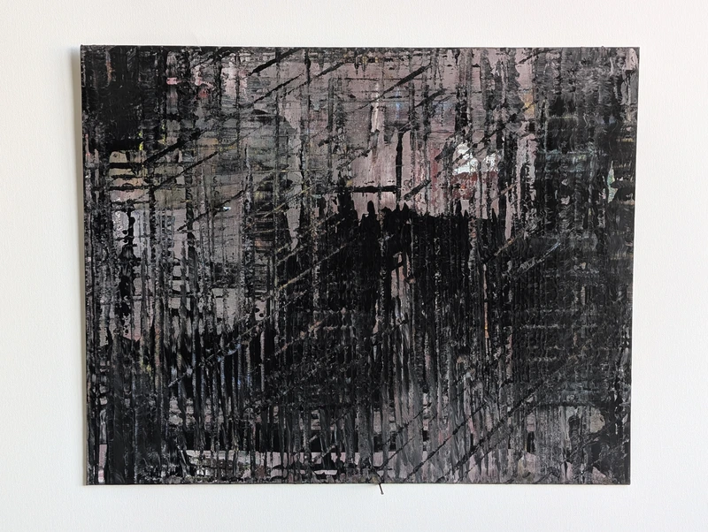 Painting 39, “Black and scorpion”, view 1