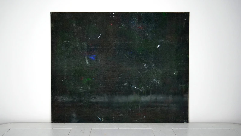 Painting 40, “Black with shimmers”, view 1
