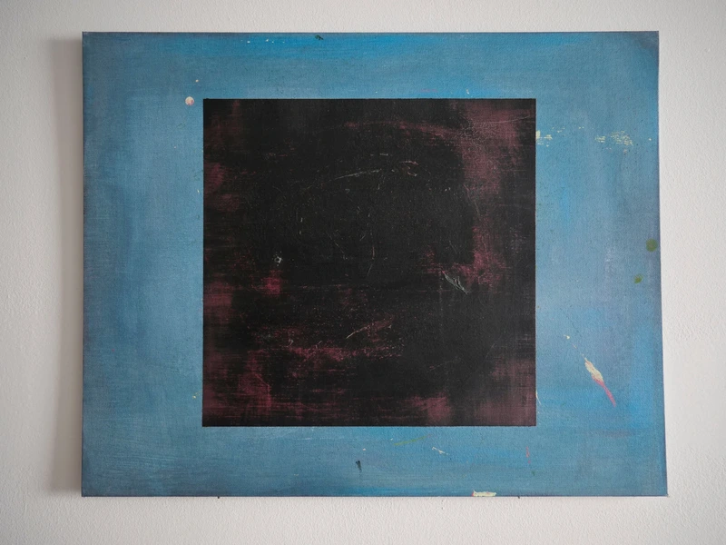 Painting 52, “Copper denim”, view 1
