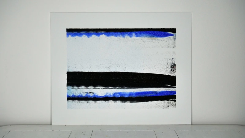 Painting 55, “Calm whale flow”, view 1
