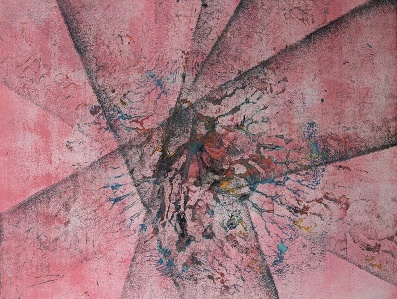 Painting 64, “Altered Burst”, view 1
