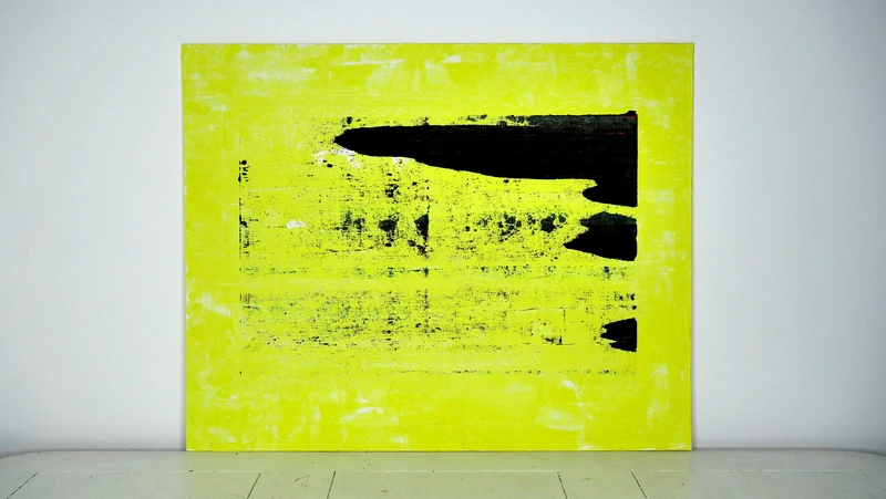 Painting 9, “Black flow on Canary”, view 1