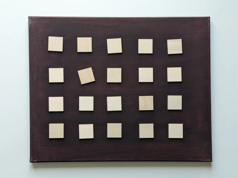 Painting 95, “Twenty small spaces”, view 1