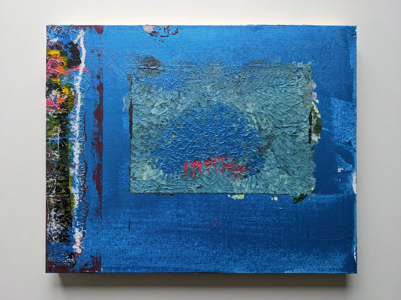 Painting 96, “TV stare”, view 1