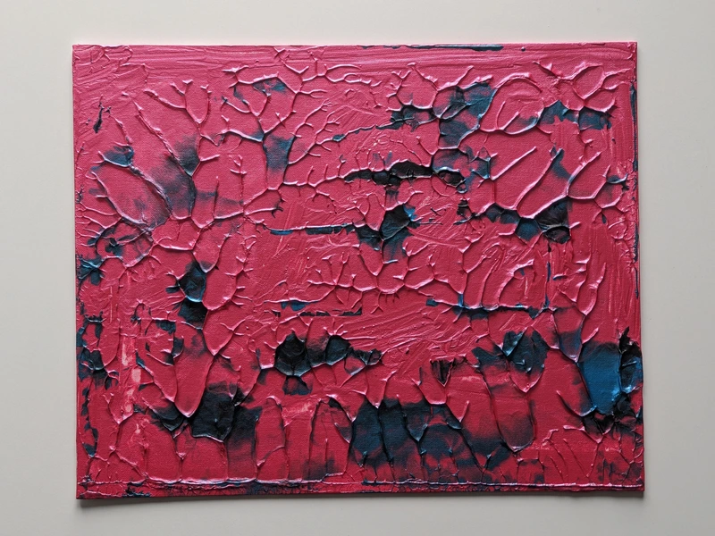 Painting 97, “Monad pink black”, view 1